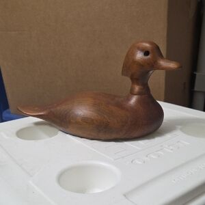 Wooden Duck Figurine